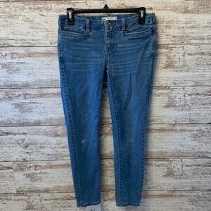 Free People Mid Rise Skinny Jeans With Elastic Waist Band Size 26
